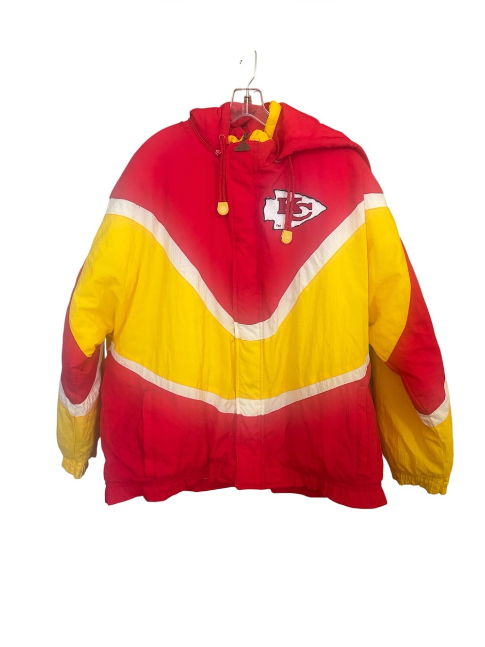 Vintage ProLine X APEX ONE Kansas City Chiefs Winter Jacket Size Large